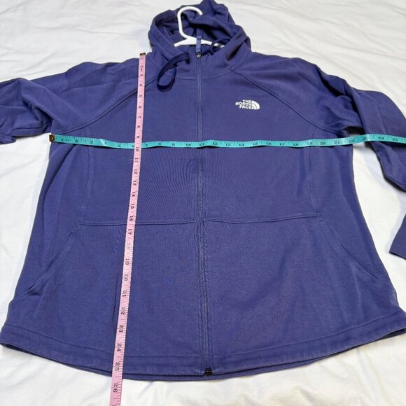 The North Face Full-Zip Hoodie Women’s XL Blue Casual Layer GUC - Picture 9 of 11